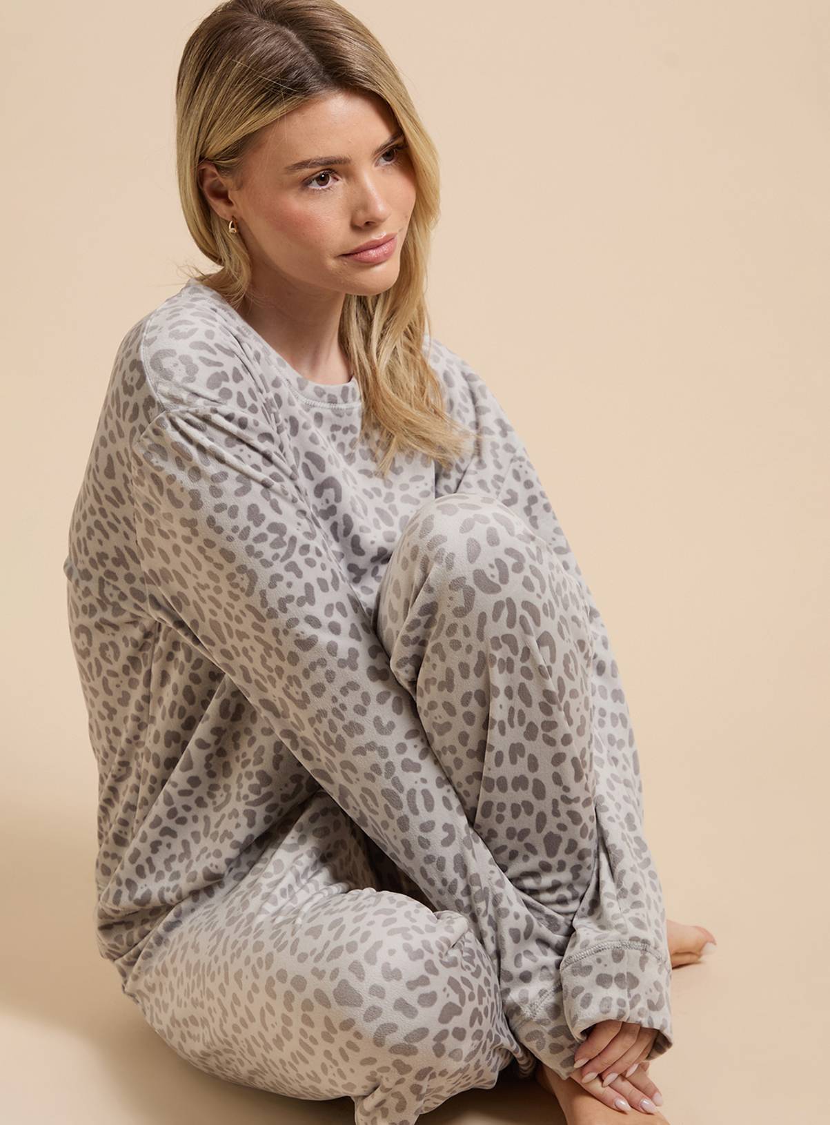 DOROTHY PERKINS Animal Velour Pyjamas S - Image 3